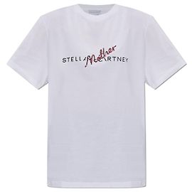 Stella Mc Cartney Camiseta Stella McCartney Mother logo de algodón blanco