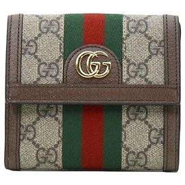Gucci Cartera con solapa Ophidia GG Supreme Canvas