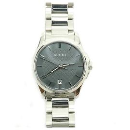 Gucci Relógio Feminino G-Timeless Silver Black Dial