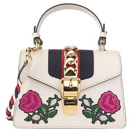 Gucci Mini borsa a tracolla con ricami floreali