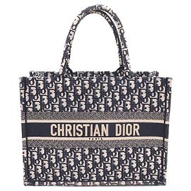 Dior Borsa Book Tote media in tela Oblique