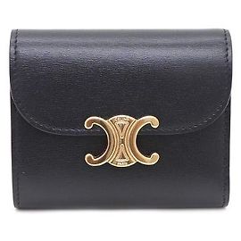 Céline Portafoglio Piccolo Donna Black Golden Triope