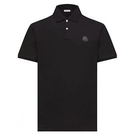 Moncler Piqué-Poloshirt aus Baumwolle mit Logo-Patch