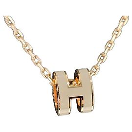 Hermès Collana con pendente Mini Pop Oro Rosa