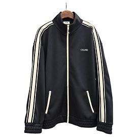 Céline Double Face Jersey Tracksuit Jacke Schwarz