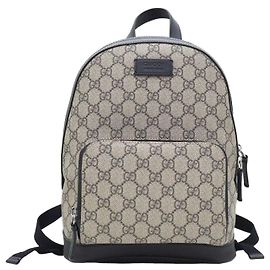 Gucci Supreme Canvas Black Trimming Eden Small Backpack