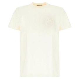 Moncler Baumwoll-T-Shirt mit besticktem Logo