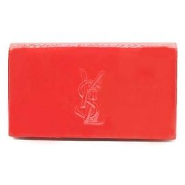 Autre Marque Clutch Belle Du Jour Monogram in vernice rossa