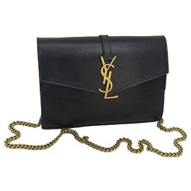 Autre Marque Borsa Crossbody Shellpiece Black Gold
