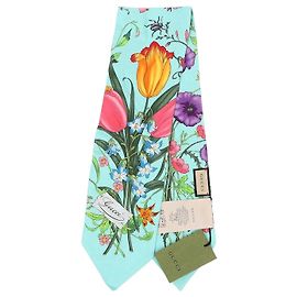 Gucci Seidenschal mit Blumenprint