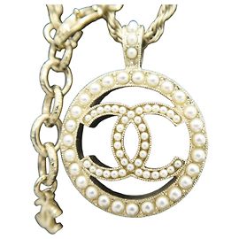 Collar Chanel Pearl Round