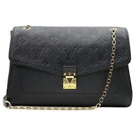 Louis Vuitton Saint-Germain MM Schultertasche aus Monogram Empreinte mit goldener Kette