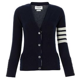 Thom Browne Cárdigan de cashmere para mujer Navy