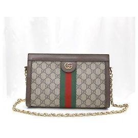 Gucci Borsa a tracolla con catena Supreme GG Canvas Web Ophidia Small