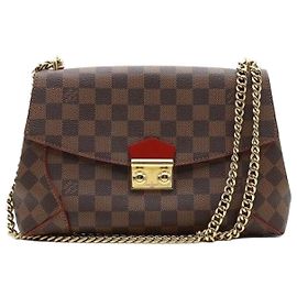 Louis Vuitton Borsa a tracolla Kaisha con catena in Canvas Damier Ebene