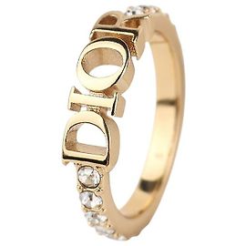 Dior Anel Crystal Revolution Acabamento Dourado (Invoice Year)