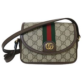 Gucci Supreme Web Mini Shoulder Bag Beige GG Canvas