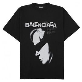 Balenciaga Oversized T-Shirt Schwarz