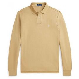 Polo Ralph Lauren Langarm Polo Tan Cream