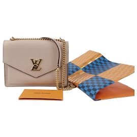Louis Vuitton Borsa a catena in pelle grana Gray