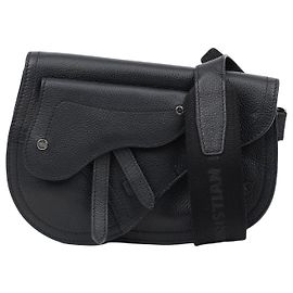 Dior Borsa a tracolla Saddle Logo Strap Nera