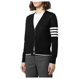 Thom Browne Feiner Merinowolle-Cardigan in Relaxed Fit