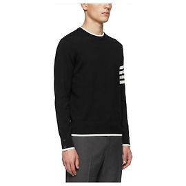Thom Browne Bar Pullover aus Merinowolle