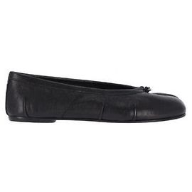 Maison Martin Margiela Maison Margiela Tabi New Ballerina em couro preto