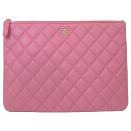 Chanel Clutch Caviar New Medium Champagne Gold Series Nuovo Prodotto