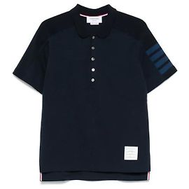 Thom Browne Polo de algodão de manga curta