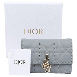 Portafoglio Dior Cloud Blue in pelle