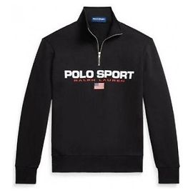 Ralph Lauren Quarter-Zip Pullover mit Logo-Print
