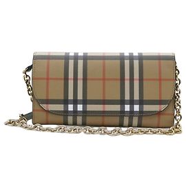 Burberry Borsa a tracolla Haymarket Check Henry Chain Wallet
