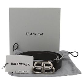 Balenciaga Ledergürtel mit Logo-Schnalle Schwarz