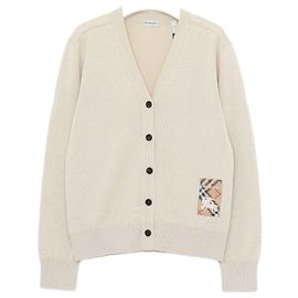 Burberry Rebeca de lana para mujer con logo Check