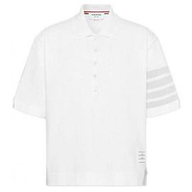 Thom Browne Overdyed Bar Jersey Polo