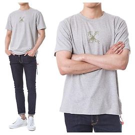 Off White T-shirt a maniche corte con scritte a freccia in rilievo Splash