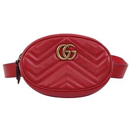 Gucci Borsa Cintura GG Marmont Matelassé Rossa