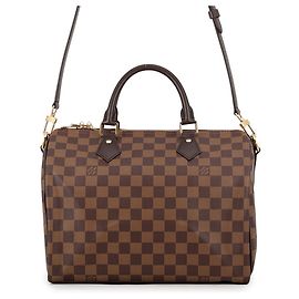 Borsa Louis Vuitton Damier Ebene Speedy Bandoulière 30