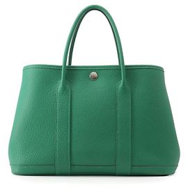 Hermès Borsa Tote Hermes Garden TPM - Pelle Negonda Vert Vertigo