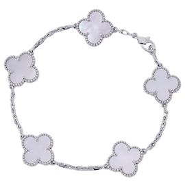 Bracciale Alhambra Van Cleef & Arpels in oro bianco 18K