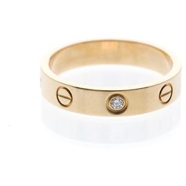 Fede Cartier Love 1 Diamante Oro Rosa 18K con Diamante