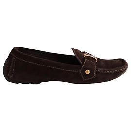 Mocasines Louis Vuitton Marrones Ante Talla 38