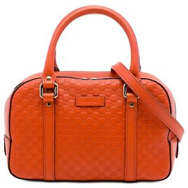 Borsa Gucci Bree Small Microguccissima Arancione