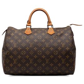 Bolsa Boston Louis Vuitton Monogram Speedy 35 Castanha