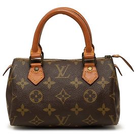 Borsa Louis Vuitton Monogram Mini Speedy HL Marrone