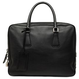 Borsa da lavoro Prada Vitello City Briefcase Nera