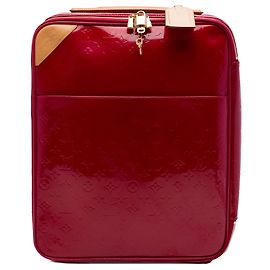 Borsa da viaggio Louis Vuitton Monogram Vernis Pegase 45 rossa