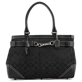 Coach Borsa Tote 8K07 Black Signature Hamptons
