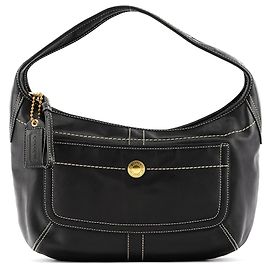 Coach 11283 Borsa a Tracolla Ergo Hobo in Pelle Nera